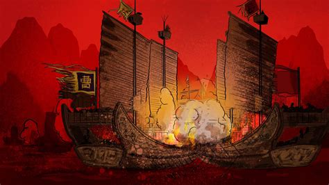 Naval Battle / The Battle of Red Cliffs in Total War: THREE .